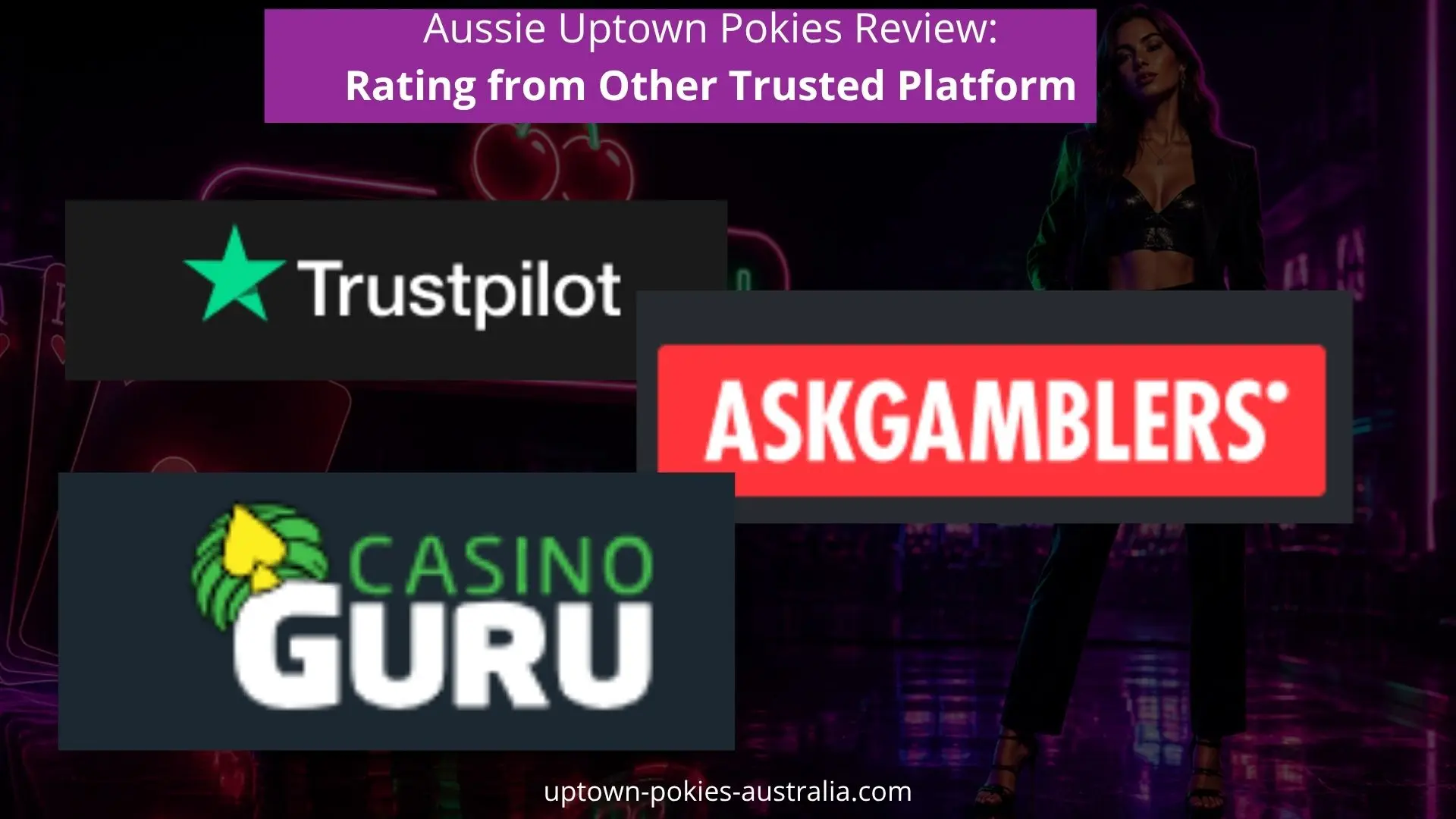 Aussie Uptown Pokies Casino Rating from Other Trusted Platforms